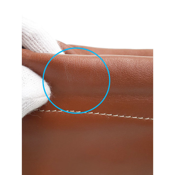 Celine Cuile Triomphe Drawstring Mobile Pouch Tan - Picture 7 of 9